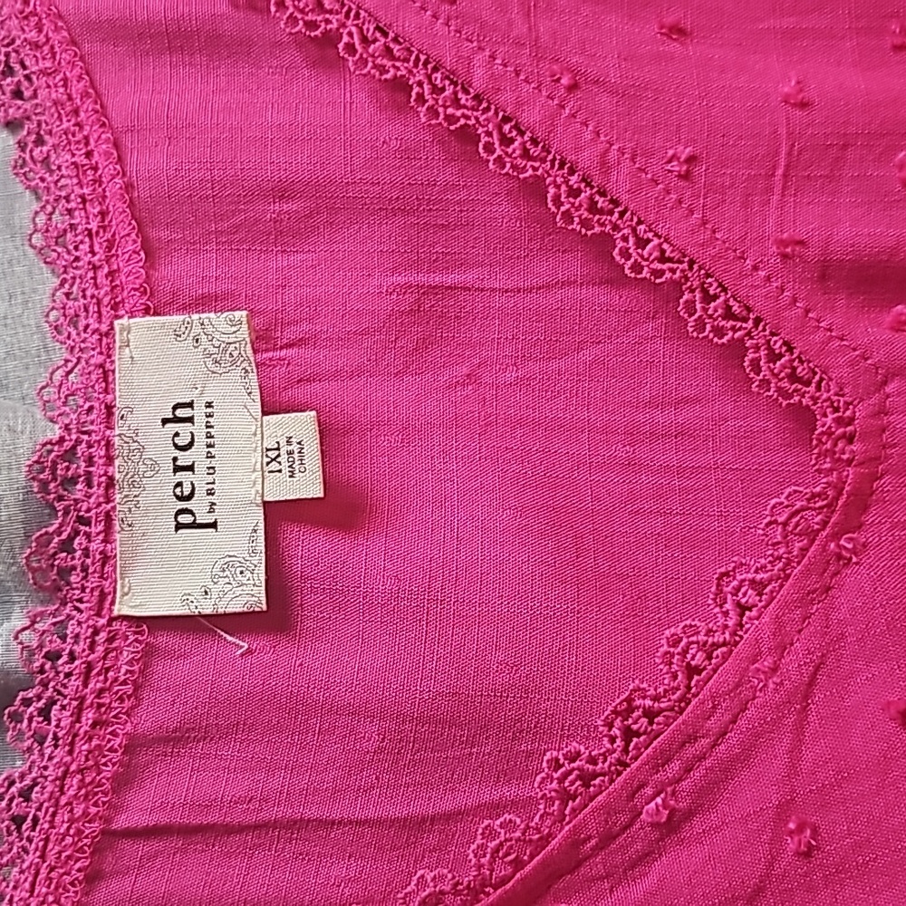 Perch Ruffle Sleeve Top (1X) - Picture 3 of 11